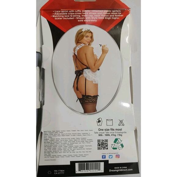 Dreamgirl One Size Fits Most "Maid To Tease" Lingerie Outfit #G68 - Picture 2 of 2